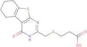 3-{[(4-Oxo-3,4,5,6,7,8-hexahydro[1]benzothieno[2,3-d]pyrimidin-2-yl)methyl]thio}propanoic acid