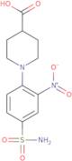 1-(2-Nitro-4-sulfamoylphenyl)piperidine-4-carboxylic acid