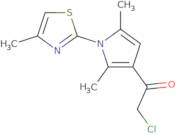 2-Chloro-1-[2,5-dimethyl-1-(4-methyl-1,3-thiazol-2-yl)-1H-pyrrol-3-yl]ethan-1-one