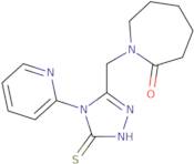 1-{[4-(Pyridin-2-yl)-5-sulfanyl-4H-1,2,4-triazol-3-yl]methyl}azepan-2-one