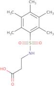 3-Pentamethylbenzenesulfonamidopropanoic acid