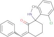 2-(2-Chlorophenyl)-2-(methylamino)-6-(phenylmethylidene)cyclohexan-1-one