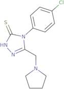 4-(4-Chlorophenyl)-5-(pyrrolidin-1-ylmethyl)-4H-1,2,4-triazole-3-thiol