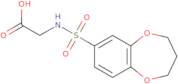 2-(3,4-Dihydro-2H-1,5-benzodioxepine-7-sulfonamido)acetic acid