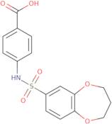 4-(3,4-Dihydro-2H-1,5-benzodioxepine-7-sulfonamido)benzoic acid