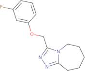 3-(3-Fluorophenoxymethyl)-5H,6H,7H,8H,9H-[1,2,4]triazolo[4,3-a]azepine