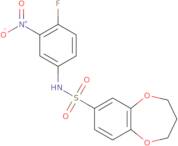 N-(4-Fluoro-3-nitrophenyl)-3,4-dihydro-2H-1,5-benzodioxepine-7-sulfonamide