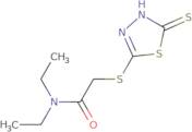 N,N-Diethyl-2-[(5-sulfanyl-1,3,4-thiadiazol-2-yl)sulfanyl]acetamide