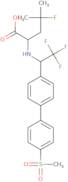 4-Fluoro-4-methyl-2-(2,2,2-trifluoro-1-(4-(methylsulfonyl)biphenyl-4-yl)ethylamino)pentanoic acid