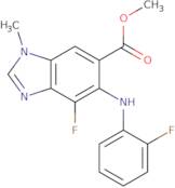 Methyl 4-fluoro-5-((2-fluorophenyl)amino)-1-methyl-1H-benzo[d]imidazole-6-carboxylate