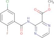 Methyl 3-(5-chloro-2-fluorobenzamido)pyrazine-2-carboxylate