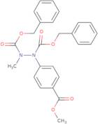 dibenzyl 1-(4-(methoxycarbonyl)phenyl)-2-methylhydrazine-1,2-dicarboxylate