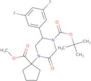 tert-Butyl 2-(3,5-difluorophenyl)-4-(1-(methoxycarbonyl)cyclopentyl)-5-oxopiperazine-1-carboxylate