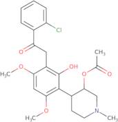 4-(3-(2-(2-Chlorophenyl)-2-oxoethyl)-2-hydroxy-4,6-dimethoxyphenyl)-1-methylpiperidin-3-yl acetate