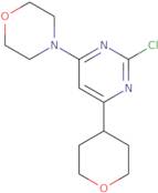 4-(2-Chloro-6-(tetrahydro-2H-pyran-4-yl)pyrimidin-4-yl)morpholine