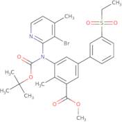 Methyl 5-((3-bromo-4-methylpyridin-2-yl)(tert-butoxycarbonyl)amino)-3-(ethylsulfonyl)-4-methylbiph…