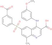 6-(3-Carboxyphenylsulfonyl)-4-(3-methoxyphenylamino)-8-methylquinoline-3-carboxylic acid