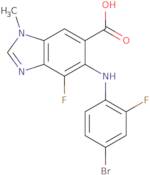 5-((4-Bromo-2-fluorophenyl)amino)-4-fluoro-1-methyl-1H-benzo[d]imidazole-6-carboxylic acid