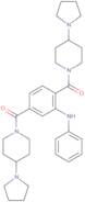 2-Phenylamino-1,4-bis[4-(pyrrolidinyl)-piperidinyl)benzamide]