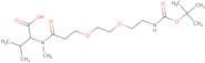 2-({3-[2-(2-tert-Butoxycarbonylamino-ethoxy)-ethoxy]-propionyl}-methyl-amino)-3-methyl-butyric acid