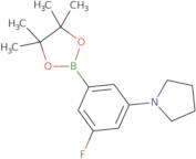 1-(3-fluoro-5-(4,4,5,5-tetramethyl-1,3,2-dioxaborolan-2-yl)phenyl)pyrrolidine