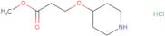 methyl 3-(piperidin-4-yloxy)propanoate hydrochloride