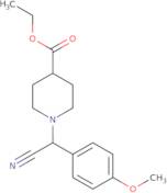 Ethyl 1-[cyano-(4-methoxyphenyl)methyl]piperidine-4-carboxylate