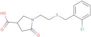 1-{2-[(2-Chlorobenzyl)thio]ethyl}-5-oxopyrrolidine-3-carboxylic acid