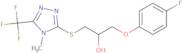 1-(4-Fluorophenoxy)-3-{[4-methyl-5-(trifluoromethyl)-4H-1,2,4-triazol-3-yl]thio}propan-2-ol