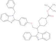 tert-Butyl 4-(2-(4-(1-benzyl-1H-benzo[d]imidazol-2-yl)phenoxy)-1-(2-phenyl-1H-benzo[d]imidazol-1-yl)ethyl)piperidine-1-carboxylate