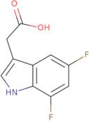 2-(5,7-Difluoro-1H-indol-3-yl)acetic acid