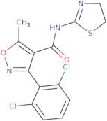 (3-(2,6-dichlorophenyl)-5-methylisoxazol-4-yl)-N-(2,5-thiazolinyl)formamide