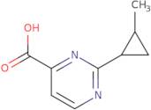 2-(2-Methylcyclopropyl)pyrimidine-4-carboxylic acid