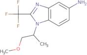 1-(1-Methoxypropan-2-yl)-2-(trifluoromethyl)-1H-1,3-benzodiazol-5-amine