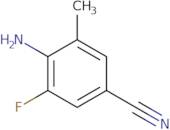 4-amino-3-fluoro-5-methylbenzonitrile