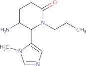 5-Amino-6-(3-methylimidazol-4-yl)-1-propylpiperidin-2-one