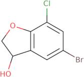 5-Bromo-7-chloro-2,3-dihydro-1-benzofuran-3-ol