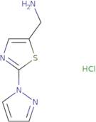 [2-(1H-Pyrazol-1-yl)-1,3-thiazol-5-yl]methanamine hydrochloride