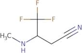 4,4,4-Trifluoro-3-(methylamino)butanenitrile