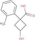 (1S,3S)-3-Hydroxy-1-(2-methylphenyl)cyclobutane-1-carboxylic acid