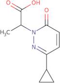 2-(3-Cyclopropyl-6-oxo-1,6-dihydropyridazin-1-yl)propanoic acid