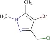 4-Bromo-3-(chloromethyl)-1,5-dimethyl-1H-pyrazole