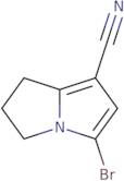 5-Bromo-2,3-dihydro-1H-pyrrolizine-7-carbonitrile