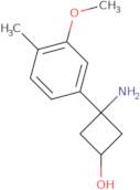 3-Amino-3-(3-methoxy-4-methylphenyl)cyclobutan-1-ol