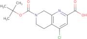 7-[(tert-Butoxy)carbonyl]-4-chloro-5,6,7,8-tetrahydro-1,7-naphthyridine-2-carboxylic acid