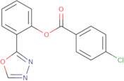 2-(1,3,4-Oxadiazol-2-yl)phenyl 4-chlorobenzenecarboxylate
