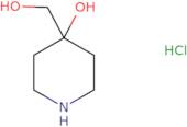 4-(hydroxymethyl)piperidin-4-ol hydrochloride