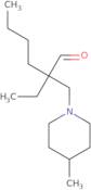 2-Ethyl-2-[(4-methylpiperidin-1-yl)methyl]hexanal