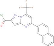 5-Naphthalen-2-yl-7-trifluoromethyl-pyrazolo[1,5-a]pyrimidine-2-carbonyl chloride