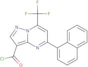 5-Naphthalen-1-yl-7-trifluoromethyl-pyrazolo[1,5-a]pyrimidine-3-carbonyl chloride